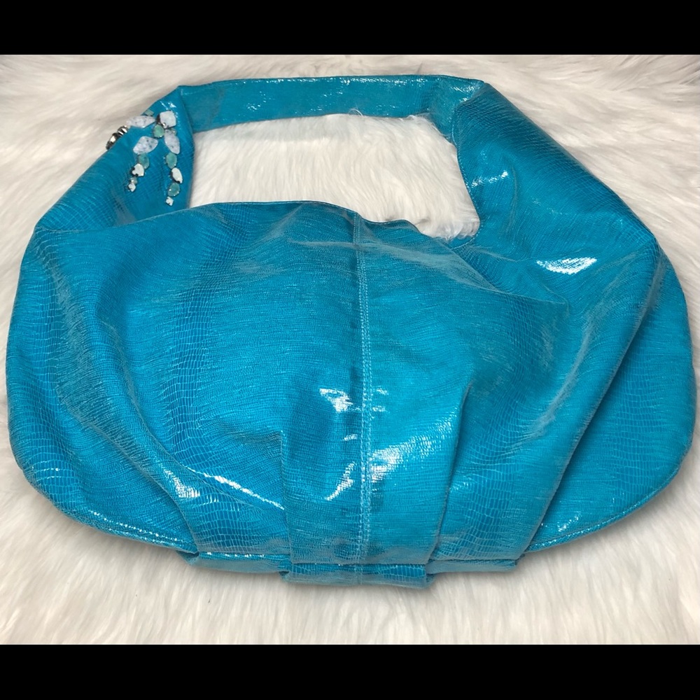 Ted Rossi”Jetset”Python Leather Teal(Turquoise)Ho… - image 5